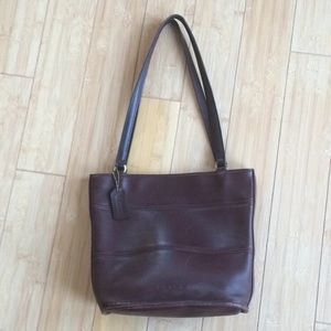Coach leather shoulder bag